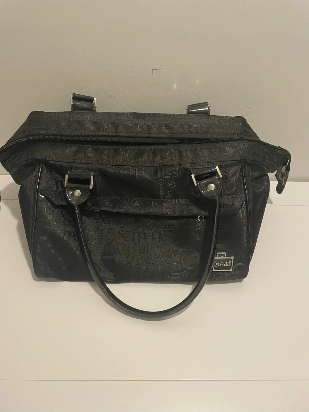 Caboodles Brand Envy Style Make Up Bag Modern Structured Design Black